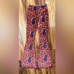 Free People x Flare Street Velvet Paisley Pants